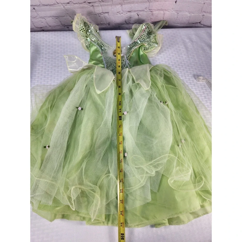 Tinkerbell Princess Tinker Bell Fairy Pixie Fancy Dress Halloween Child Costume